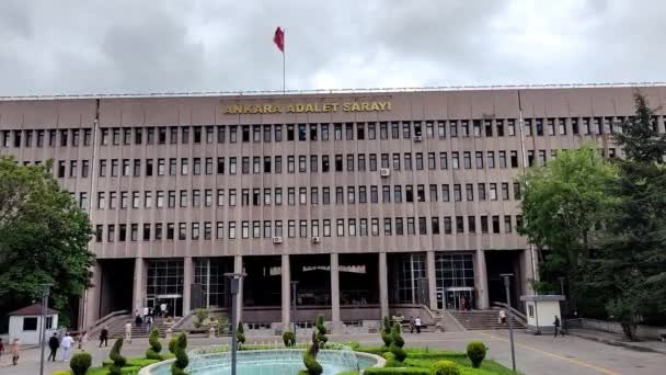 Άγκυρα Τουρκία Μαΐου 2024 Δημοτικό Δικαστήριο Της Άγκυρας Adalet Sarayi — Αρχείο Βίντεο