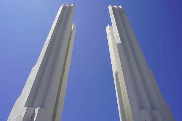 stock image Malazgirt, Mus, Turkey, July 30, 2024, Gateway to Anatolia: The Monument of Malazgirt, Symbolizing the Historic Entry of Turks into a New Era.