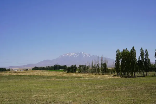 stock image Majestic Mount Sphan: Turkeys Dormant Stratovolcano Under Azure Skies.