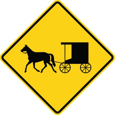 At çizilmiş araçlar, İleri Yol Uyarı İşaret Koleksiyonu Bisikletliler, Yayalar, Geyikler, Sığırlar, Çiftlik Araçları ve Yaban Hayatı. ABD 'de yol işaretleri.