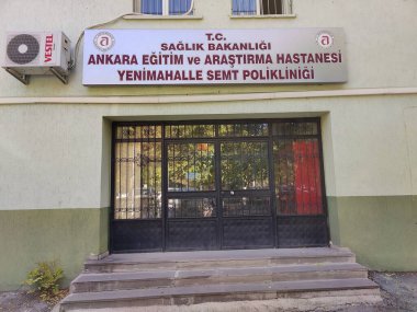 Ankara, Türkiye, 8 Ekim 2024, ankara eğitim ve araştırma hastanesi yenimahalle ilçe polikliniği (Türkçe: ankara egitim ve arastrma hastanesi yenimahalle semt poliklinigi)
