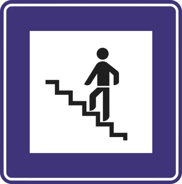 Yaya geçidi, Türkiye 'de yol işaretleri. Türk otoyollarındaki standart trafik işaretleri. (Türkçe: Karayollari standardı trafik isaret levhalari, Bilgi isaretleri)