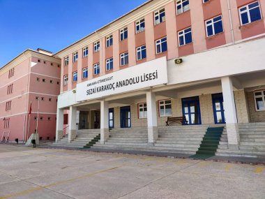 Ankara, Türkiye, 18 Ekim 2024, Hasan Sukran Saruhan Ortaokulu (Türkçe: Hasan Sukran Saruhan Ortaokulu)