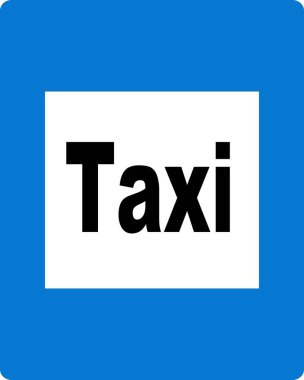 Avusturya 'da taksi durağı, bilgi tabelaları, yol işaretleri (Almanca: Straenverkehrsordnung)