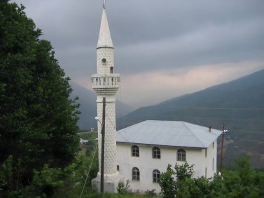 Murgul, Artvin, Turkiye, June 11, 2005, Mosques in Artvin's Murgul, featuring Ottoman-style interiors and exteriors, reflecting cultural heritage, tradition, and spiritual devotion. (Begendi Camii) clipart