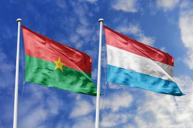 Burkina Faso ve Lüksemburg Bayrakları Mavi Gökyüzüne Karşı Birlikte Dalgalanıyor, Diplomatik İlişkiler ve Uluslararası İşbirliği