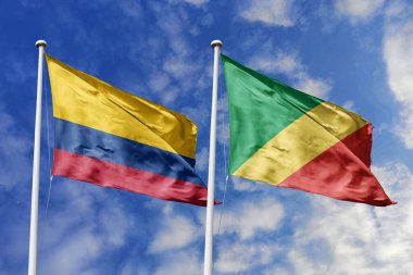 Kolombiya ve Kongo Cumhuriyeti Bayrakları Mavi Gök Altında Gururla Dalgalanıyor Diplomatik İlişkiler ve Uluslararası İşbirliği