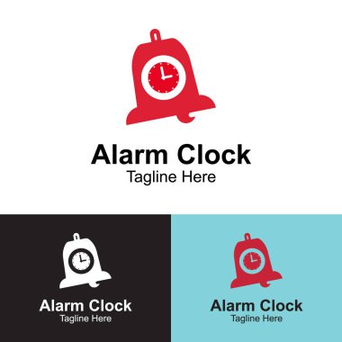 Alarm Saati Logo Tasarım Şablonu.