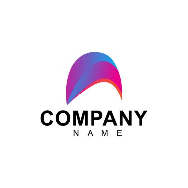Baş harfli logo tasarımı şablonu. Modern A Harfi Logosu.