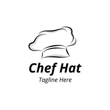 Şef Şapka Logo Tasarımı Şablonu.