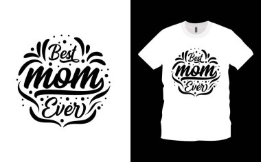 En iyi anne tipografisi ve kaligrafi duygusal, harfli tişört tasarımı baskı tasarımı için uygun. Anne alıntısı. Anneler Günü tişörtün kutlu olsun. Anne tişörtü vektörü. Kaligrafi tişörtü.