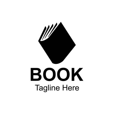 Kitapçı, Kitap Şirketi, Yayımcı, Ansiklopedi, Kütüphane, Eğitim Logosu Konsepti için Kitap Logosu Tasarım Şablonunu Kapat.