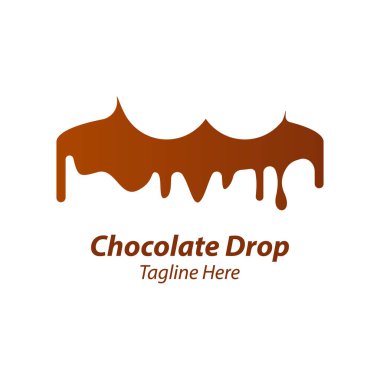 Chocolate Drop Logo Design template.