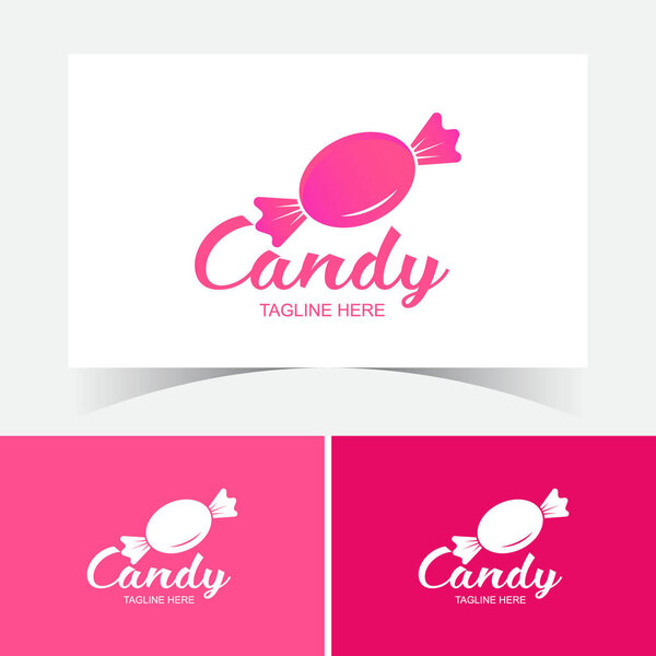 Lozenge Candy Logo Design Template.
