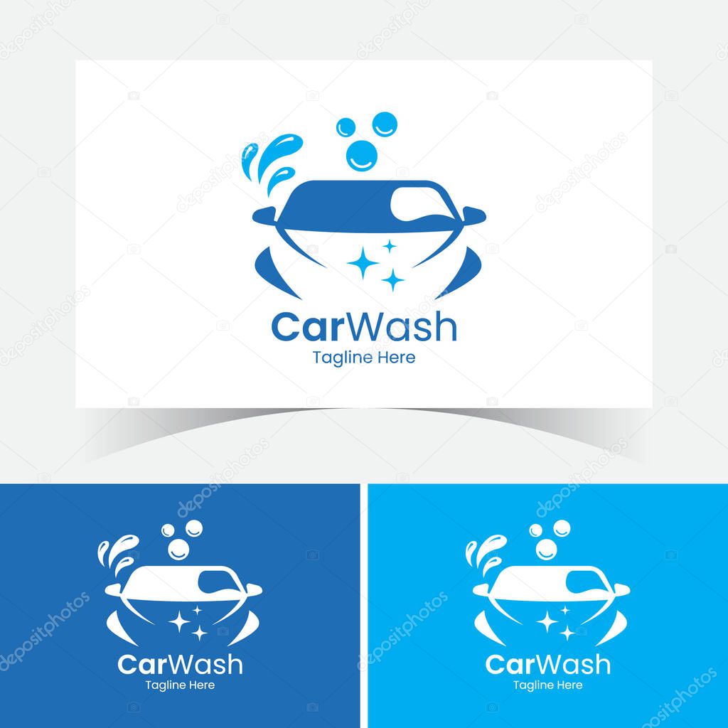 Car Wash Logo Design Template. Automobile Detailing Logo Design.