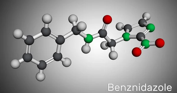 Molécule Benznidazole Est Médicament Antiparasitaire Utilisé Dans Traitement Maladie Chagas — Photo