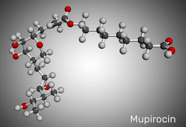 Mupirocinmolekylen Det Antibakteriell Salva Som Används För Att Behandla Impetigo — Stockfoto