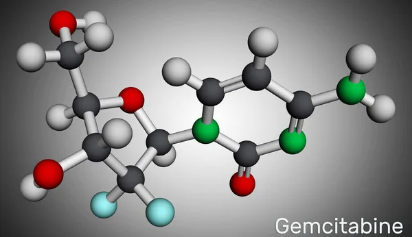 Gemcitabine Molécule Est Agent Antinéoplasique Utilisé Dans Traitement Cancer Pancréas — Photo