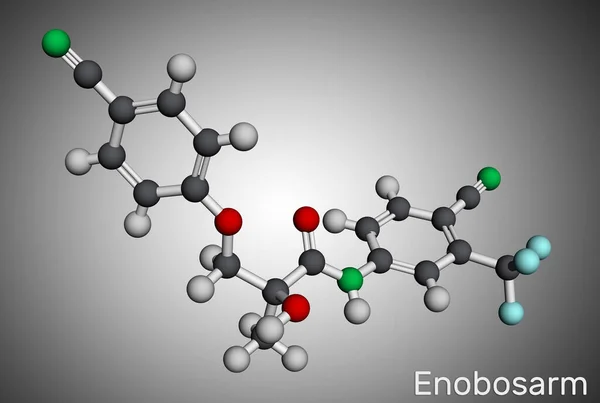 Enobosarm Ostarin Molekyl Det Icke Steroida Medel Med Anabol Aktivitet — Stockfoto