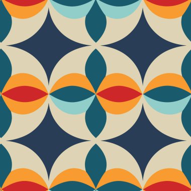 Renkli kaleydoskop. Kusursuz geometrik desen. Vektör illüstrasyonu