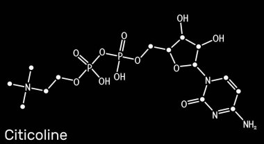 Citicoline, CDP-kololine, sitodin difosfat-kolin molekülü. Nootropik ve psikostimülan ilacı
