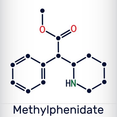Metilfenidat, MP, MPH molekülü. Merkezi sinir sistemi uyarıcısı. Dikkat Eksikliği Hiperaktivite Bozukluğu, ADHD tedavisinde kullanılır.