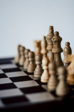 chess game pieces on a board