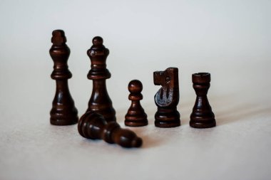 chess game pieces on a board