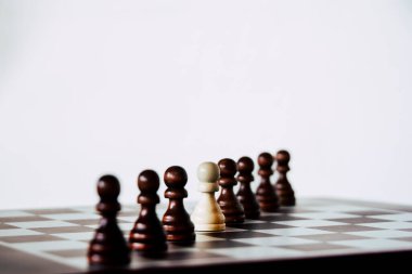 chess game pieces on a board