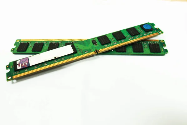 Jednym Sprzętu Komputerowego Przechowywania Tymczasowej Pamięci Jest Ram Ten Sprzęt — Zdjęcie stockowe