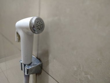 Banyoda banyo yapmak, sprey sıkmak ya da duş almak için aletler.