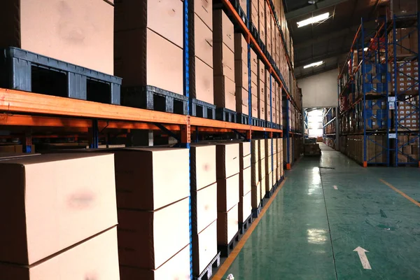 Photo of a warehouse where it is stored for resale, or for the process of buying and selling, export import and other business activities