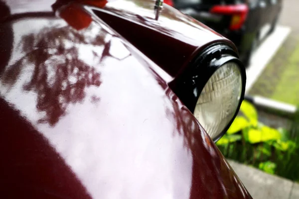 Foto Einer Lampe Aus Einem Alten Fahrzeug — Stockfoto