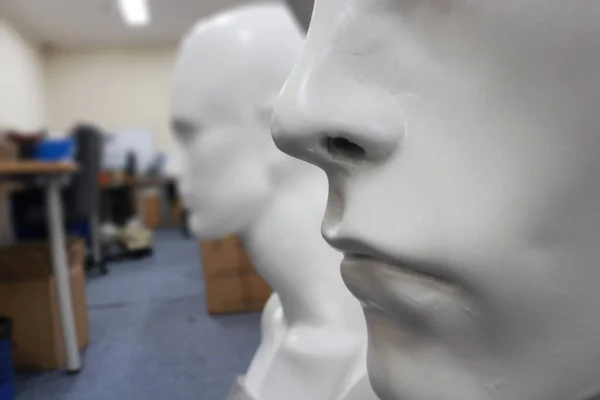 stock image Sculpture mannequin's photo, mannequin is a life-sized, three-dimensional figure typically made of fiberglass or plastic, designed to resemble the human body. These statues serve as models for display