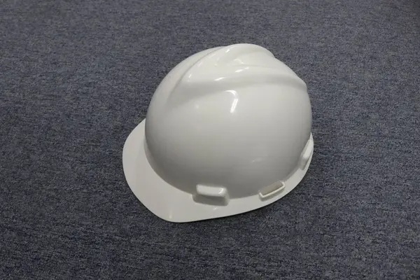 White Safety Helmet Protect Workers Heads Work Accidents Collisions Hard — Stockfoto