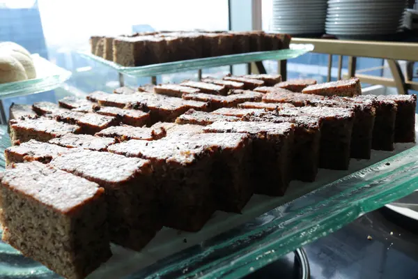 Çok iştah açıcı bir pasta fotoğrafı, çok lezzetli görünüyor, yemekten sonra tatlı pastası.