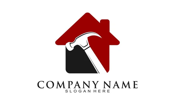 House Repair Simple Icon Logo — Stock Vector