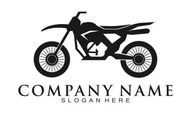 Trail motorcycle illustration vector logo