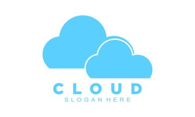 Sky cloud illustration vector logo