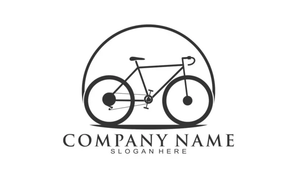 Racing Bike Illustration Vector Logo — Stock Vector