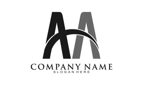 Carta Gêmea Logotipo Vetorial — Vetor de Stock