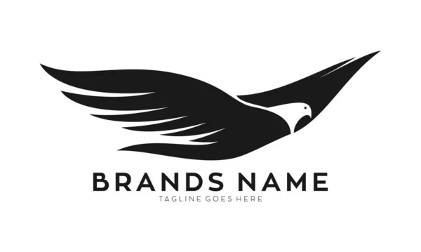 Yaratıcı Kuş Sembolü Logosu Tasarımı — Stok Vektör