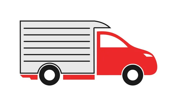 Box Vehicle Illustration Vector Logo — Stock Vector