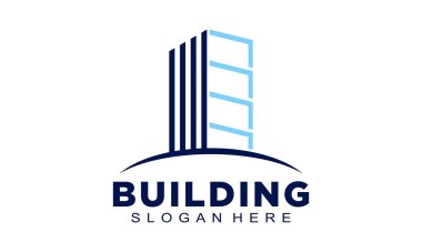 Company building illustration vector logo