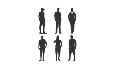 Erkekler illüstrasyon vektör tasarımı