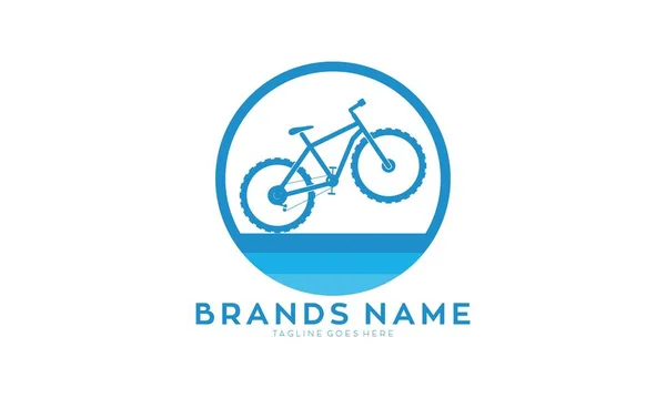 Bicicleta Salto Com Logotipo Vetor Água Ilustrações De Stock Royalty-Free