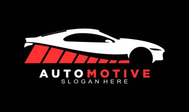 Otomotiv hızı araba illüstrasyon vektör logosu