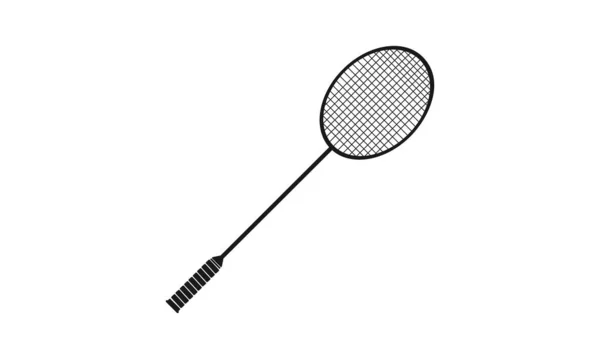 Badminton Raquete Ilustração Design Vetor — Vetor de Stock