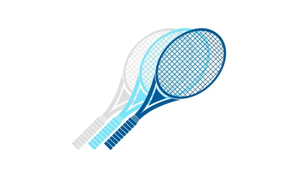 Fast Tennis Racket Illustration Design Vector — Stock Vector