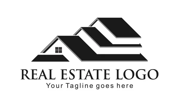 Real Estate Property Illustration Logo Design Vector — Stock Vector